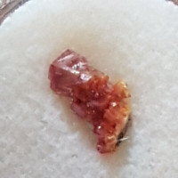 Beautiful Red Zincite Crystal From Decommissioned Polish Smelter