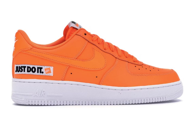 RARE Nike Air Force 1 Low Just Do It Pack Orange Size 9 in Men's Shoes in Mississauga / Peel Region