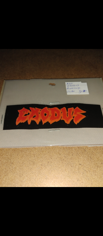 EXODUS - THRASH METAL - BAND LOGO STICKER -BOOTH #226, View more