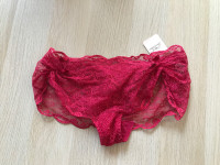 Agent Provocateur Red Love Briefs Size Small NWT