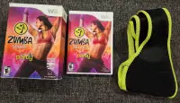 Zumba Fitness game with belt accessory for Nintendo Wii