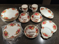 Royal Albert Old Country Rose Plates and Cups