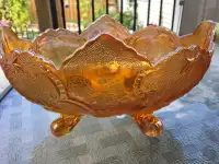 Carnival Glass Fruit (Footed) Bowl
