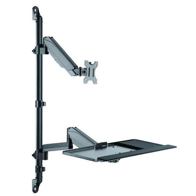 PRIMECABLES Sit-Stand Wall Mount Workstation - Black in Other in City of Toronto