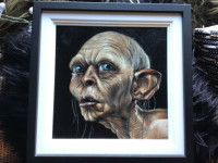 Original Oil Painting Lord of the Rings Gollum