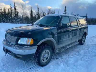 2002 F150 XLT Super Crew 5.4L V8 258,000km Matching canopy with Yakima roof racks Auto start Brake c...