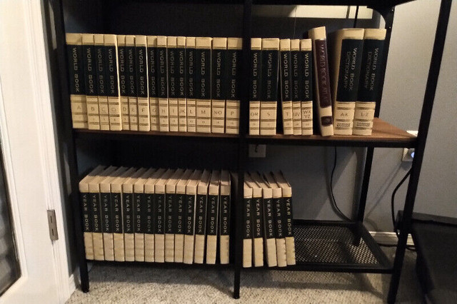 Complete set 1970 World Book Encyclopedias in Textbooks in Calgary
