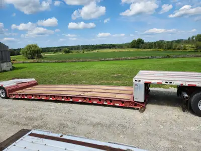 2014 Trail King 45 Tonne RGN ( Mechanical) Trailer * 48 Feet * 10 Foot Top Deck ( Aluminum with Nail...