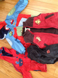 Two spring jackets 12-18m, vest and play pants 18m