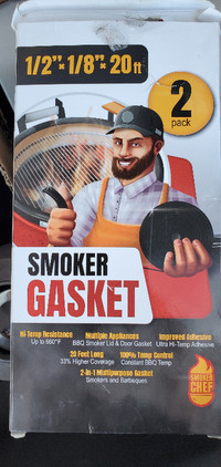 Hi Temp Smoker Gasket for BBQ and More