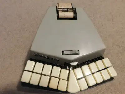 Vintage Grandjean Stenograph Typewriter, View more