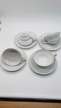 Teacups and Saucers X4