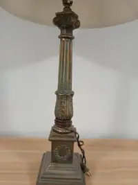 Vintage tall metal table lamp