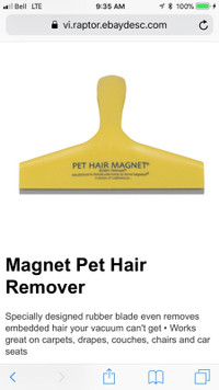 PETMATE-PET HAIR MAGNET-BRAND NEW- as seen on TV-in box