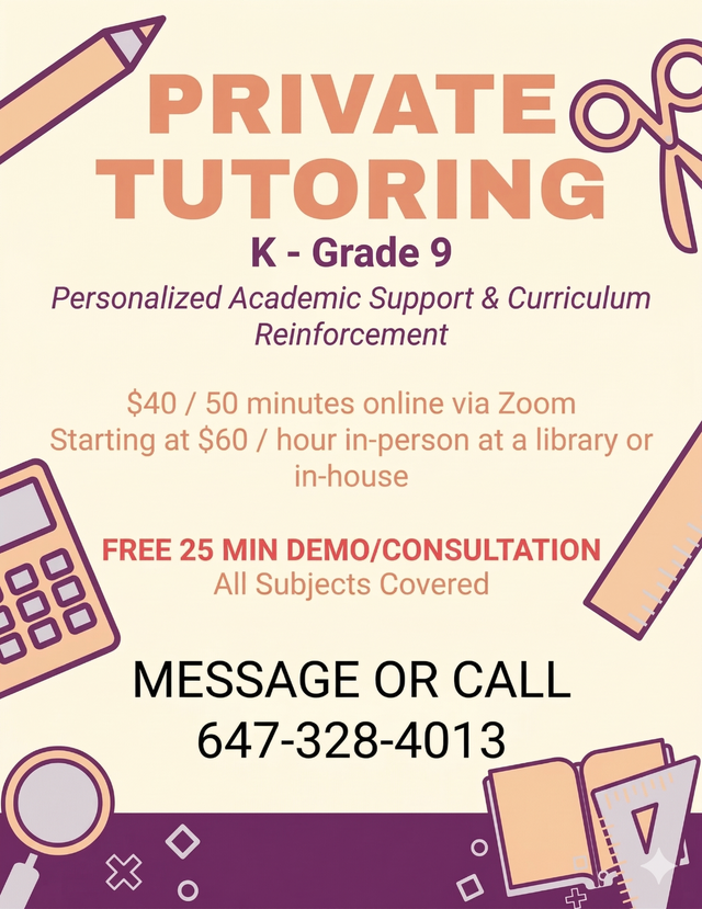 PRIVATE TUTORING422058891213557760