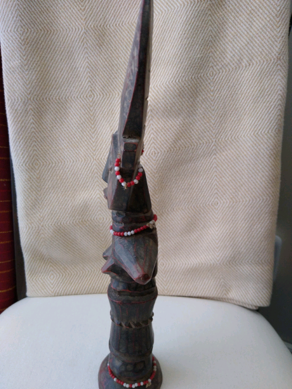 Wood African Sculpture Fertility in Arts & Collectibles in Calgary - Image 4