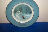Assiette décorative Noël 1976