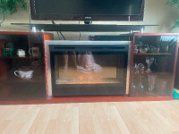 Beautiful fireplace TV stand cabinet
