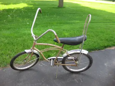 bicycle - high rise bars with good tires. - in good working condition. - kick stand included