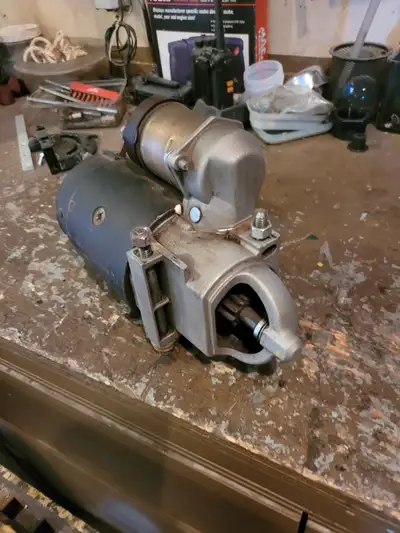 Starter for 350 engine and flex plate with 168 teeth in good shape ... $75.00 for starter and $20.00...