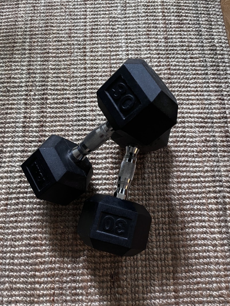 30 lbs Hex dumbbell pair Exercise Equipment City of Toronto Kijiji