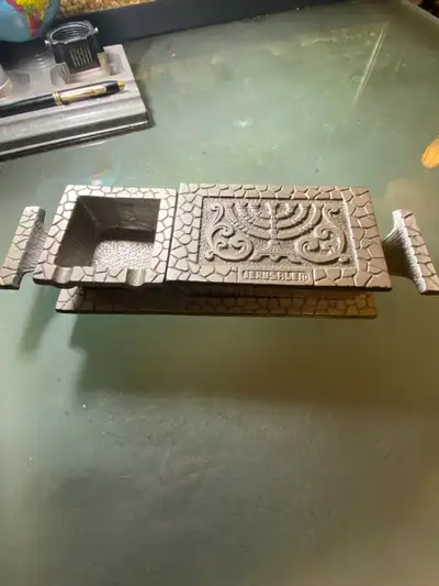 Ashtray and Cigarette Holder Pewter Vintage Rare Embossed Stone/Hen Holon/Israel For sale in Vancouv...