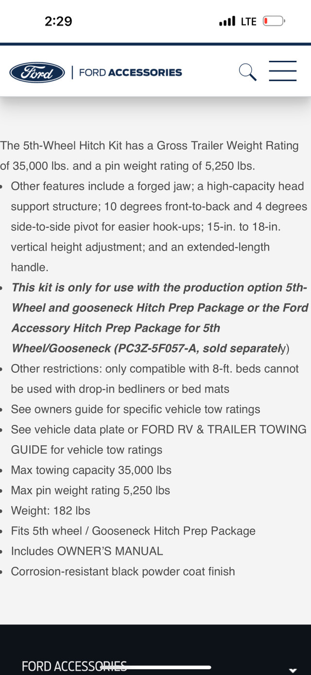 5th Wheel Hitch 35,000lbs new still has plastic  in RV & Camper Parts & Accessories in Thompson - Image 2