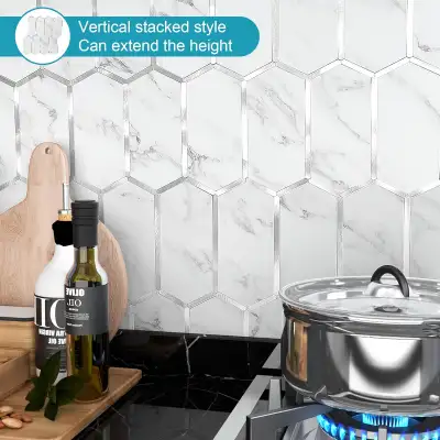 BeNice Peel and Stick Metal Tile Self Adhesive Backsplash(10pcs), View more