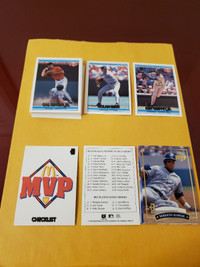 1992 Donruss McDonald's Baseball Card Set