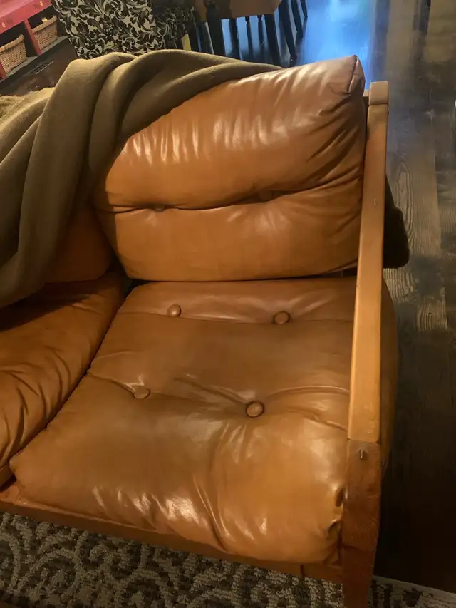 Leather Tufted Sofa in Couches & Futons in Kitchener / Waterloo - Image 4