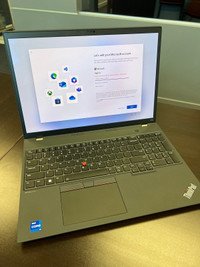 MINT new ThinkPad P16s Gen2 Intel 16” Laptop - Black