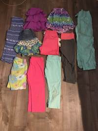 Girls size 6 shorts, capris and skirts