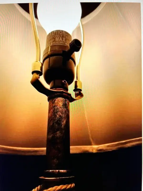 PAIR OF MATCHING ORNATE TABLE LAMPS - 3 FEET TALL + TASSELS in Indoor Lighting & Fans in Mississauga / Peel Region - Image 7