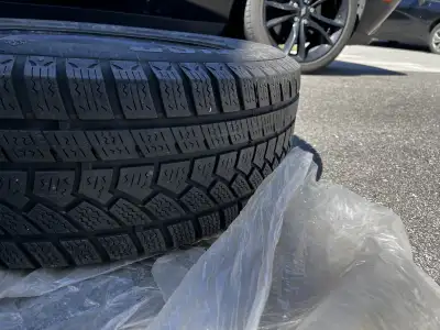 For sale is a complete set of four (4) winter tires mounted on rims, ready for installation. Details...
