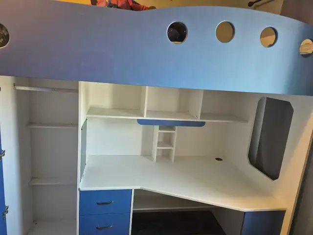 Kids loft bed with desk and storage in Beds & Mattresses in Cornwall - Image 5