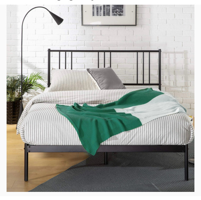 King Zinus Sophia Bed Frame Metal Platform Bed Base  in Beds & Mattresses in Mississauga / Peel Region - Image 3