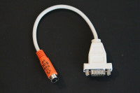 Ps/2 6 Pin  Din Male To Db9 Serial 4 Pin Male Cable Adapter