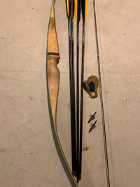 Traditional recurve bow 55lb @28"