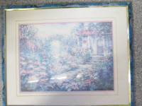 framed Flower Garden picture by L. Seyer (20 x 16)