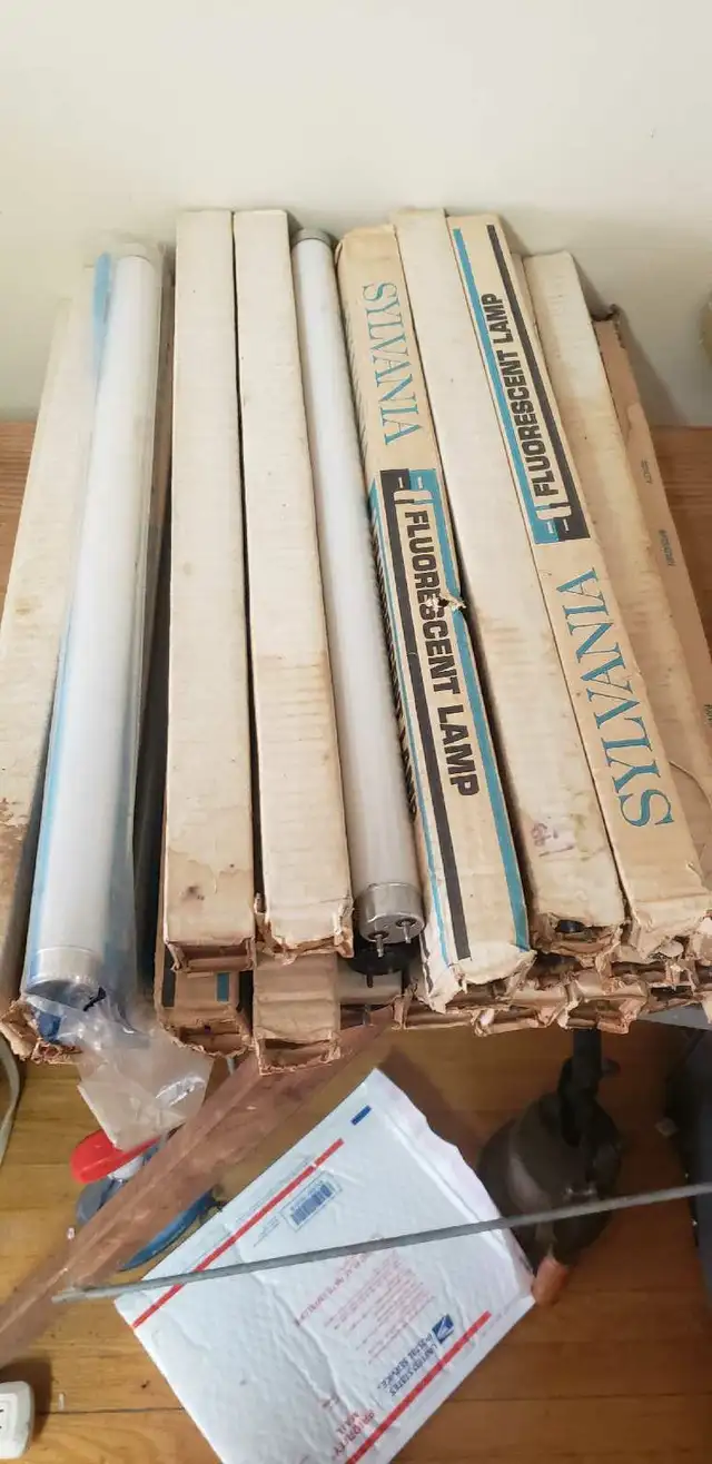 Lot 27 x 15 watts Fluorescent lamp light bulbs  in Indoor Lighting & Fans in Ottawa - Image 2
