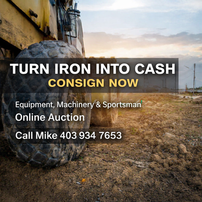 Canada-Wide Online Auction | March 18–25 Got equipment to sell? This is your opportunity. We’re acce...