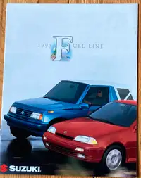 1993 SUZUKI FULL LINE AUTO BROCHURE FOR SALE