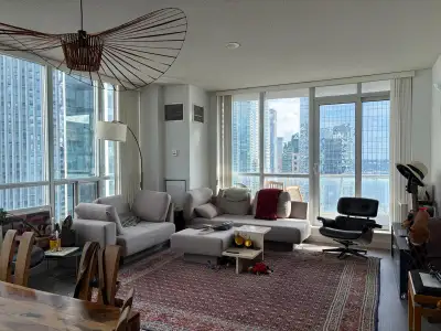 We're moving out of our very bright corner unit, located on the 32nd floor of the Waterclub Condos....