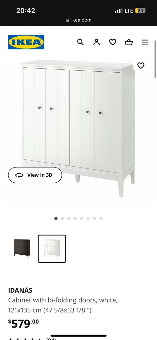 Ikea Idanas Cabinet in Bookcases & Shelving Units in Gatineau - Image 4