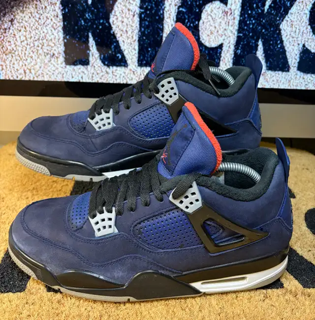 Nike Jordan 4 Retro Winterized Loyal Blue - Size 9.5 in Men's Shoes in City of Toronto - Image 5