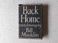 Back Home Text & Drawings Vintage Hardcover Book