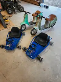 Razor drifter Karts and  Razor mopeds