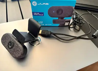 JLab GO Cam 1080p USB Webcam – Excellent Condition, View more