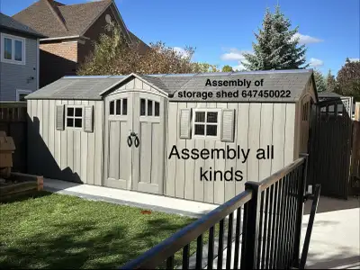 assembly of storage shed , View more