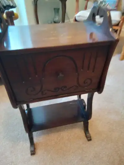 Mahogany Sewing Box, View more